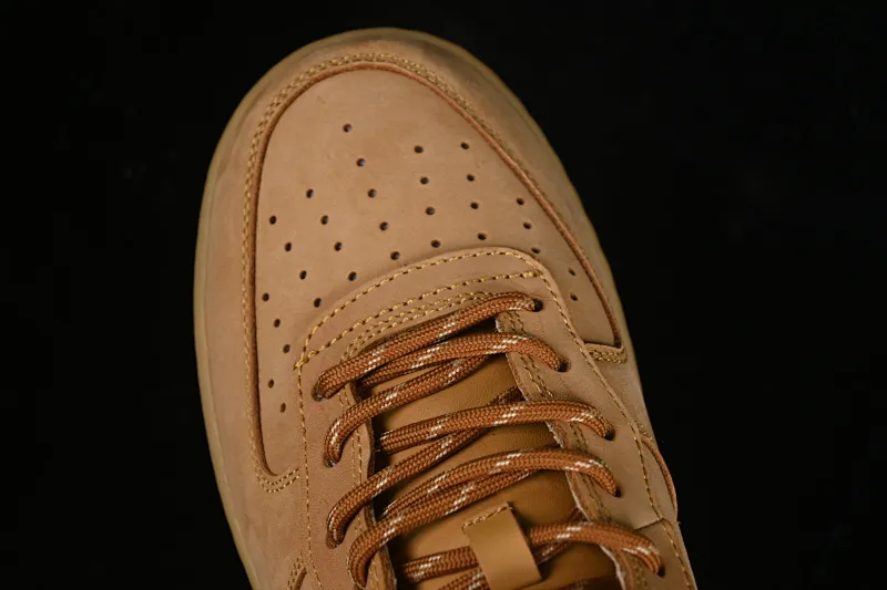All categories Nk Air Force 1 Air Force series Nk Air Force 1 Mid Air Force mid-top #ZG version Nk Air Force 1'07 Mid Air Force 1 wheat-colored suede Chinese casual sneakers DJ9158-200